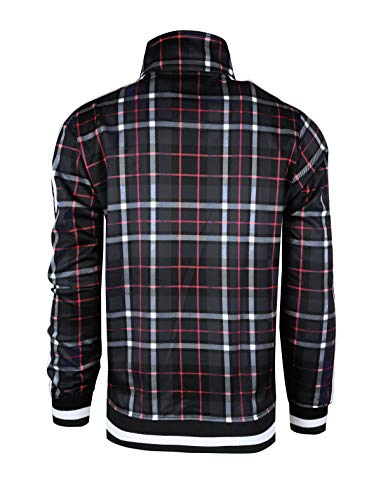 Image of SCREENSHOT-TRACK JACKET Mens Urban Hip Hop Premium Track Jacket - Slim Fit Side Taping Sportswear Urbanwear Streetwear Top