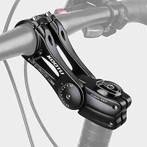 Kootu Adjustable Bike Stem, 28.6Mm / 31.8Mm Bike Handlebar Extender ±85 Degree Aluminum Alloy Bicycle Stem Riser For Mountain Bike Road Bike Bmx Mtb(110Mm) #TOP1