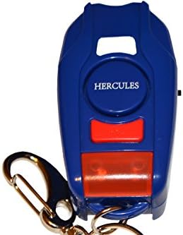 Hercules 120dB Personal Alarm with Belt Clip and LED Light, Rape/Attack/Defense/ Nightshift Emergency Alarm Keychain, Push Button and Switch, AAA Batteries Included