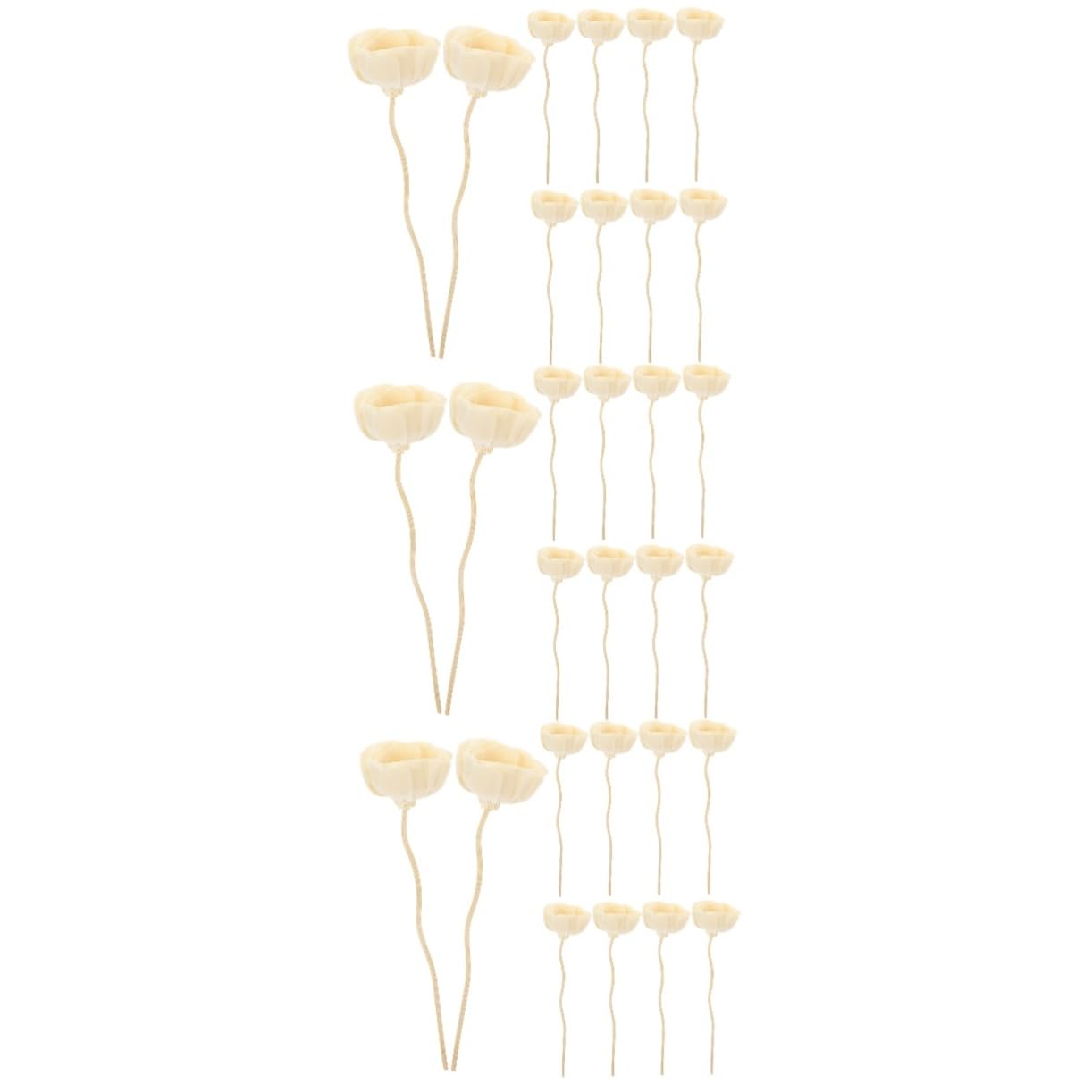 3 Series Varillas Difusoras De Aromas con Floral Decoración De Hogar Y Varillas Reemplazables De Ratán Aceite 10 Piezas*3