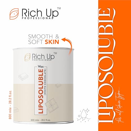 Image of Liposoluble White Chocolate Wax, 800ml, Pre-Waxing Rosemary Gel Set, 60ml, Professional Salon Use | Get 60 ml After Wex Oil & Gel Free
