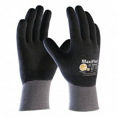 PIP Size 2X MaxiFlex Ultimate by ATG Nitrile Work Gloves with NylonLycra Liner and Knit Wrist