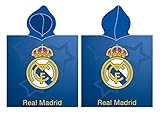 Material duro real madrid Real Madrid Poncho Playa Toalla Tiempo Libre y Sportwear Unisex Infantil, Juventud (Multicolor), Talla Única