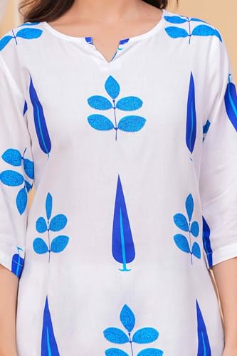 Image of Women's Printed Night Suit Set Pajama with Top Lightweight Soft & Comfy Sleepwear for Girls & Women