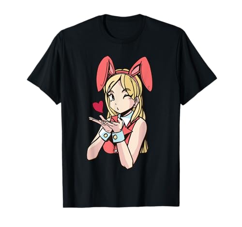 Anime Merch Bunny Ragazza Anime Ragazza Manga Maglietta