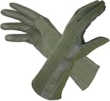M MCGUIRE GEAR Nomex Summer Flight Gloves, Fire-Resistant Tactical Gloves for Pilots, Military, Law Enforcement & Mechanics (Sage Green, 8)
