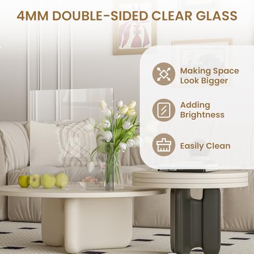 24 x 80 in Primed 10-Lite Clear Glass Solid Wood Slab Door Without Frame and Hardware Kit
