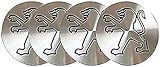 【Fácil de instalar】: Las tapas están cubiertas con una película protectora de plástico para evitar arañazos. Retire la cubierta de aluminio / plástico antes de instalar los tapacubos, simplemente saque los viejos con una navaja e inserte los nuevos.