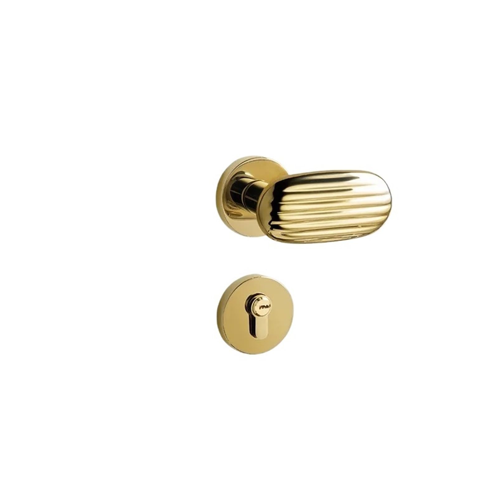 BSAXITHZB Indoor Silent Lock Zinc Alloy Door Handle(B Gold)
