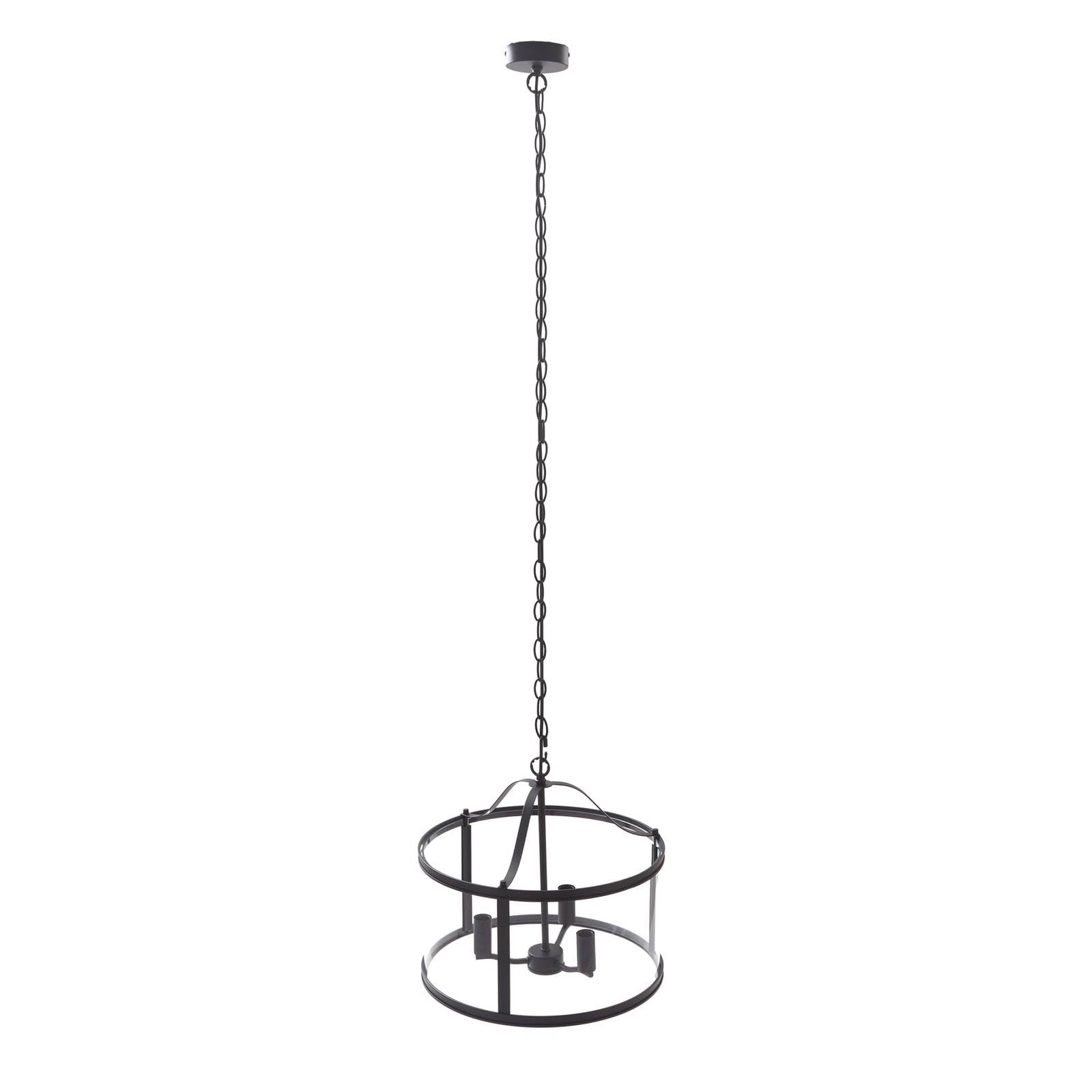 Lucande Ceiling Light Eryk dimmable (Industrial Design) in Black Made of Metal for e.g. Living Room & Dining (3 Light Sources, E14) from Pendant Lighting lamp Hanging Ceiling