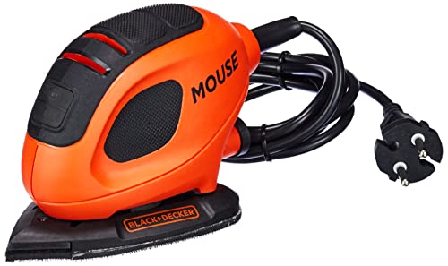 BLACK+DECKER Ponceuse de Détail Mouse Filaire 55 W - 1,5 mm de Diamètre d'Orbite -...