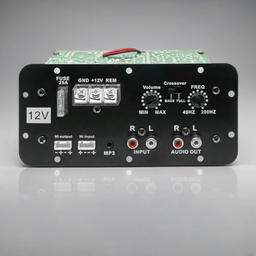 Image of 12V, 150W RMS Pure Bass Car Mono Amplifier For Basstube, SubWoofer Enclosure And Subwoofer Kit, Monoblock, Class AB, MOSFET Power Amplifier