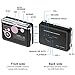 Mersoco Portable Cassette Tape Player, USB Cassette to MP3 Converter, Audio Music Cassette Digital Converter with Earphones, No PC Required