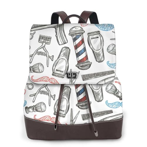 Sac à dos en cuir Barber Shop pour femme dos soulagé et style assuré