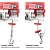 Electric Hoist 1320LBS with Wireless Remote Control Electric Winch, Steel Electric Lift, 110V 20ft/min Electric Hoist with Galvanized Steel Wire