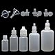 100 Stücke 5 ml Squeezable Tropfflaschen, leere durchsichtige Kunststoff-Tropfflaschen, mit Kindersicherer Kappe, für Kosmetik, ätherische Öle, Reagenzien, Labor, Bonus 20 x Trichter + 2x Etiketten