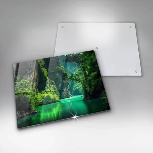 Planche à découper haute résistance Wallfluent 52x40cm décor Laguna