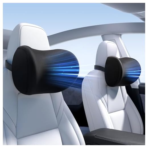 Wigoo 2025 Upgrade Car Neck Pillow [No More Pressure, Odorless] Soft Car Headrest Pillow with Adjustable Strap Removable Cover 100% Memory Foam, Fits All Vehicles (Black 2-Pack)