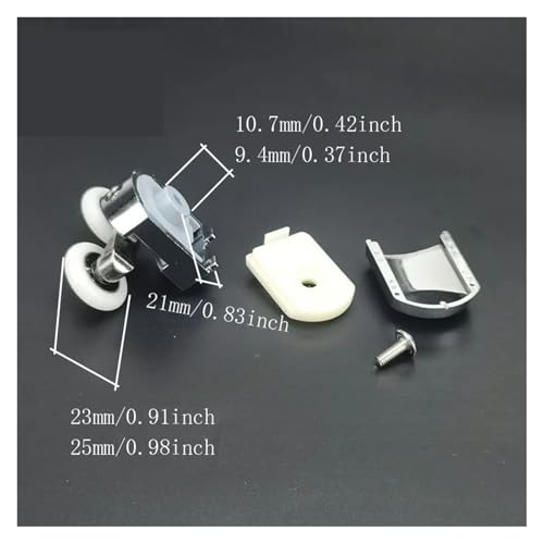 Porte de douche bloquée ? Changez pour ces roulements de 25 mm en zinc