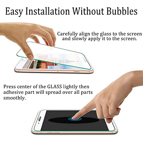 Katin [2-Pack] For Apple Iphone Se 2020, Iphone 8, Iphone 7, Iphone 6S, Iphone 6 4.7-Inch Tempered Glass Screen Protector, 9H Hardness, Bubble Free, Case Friendly #TOP2