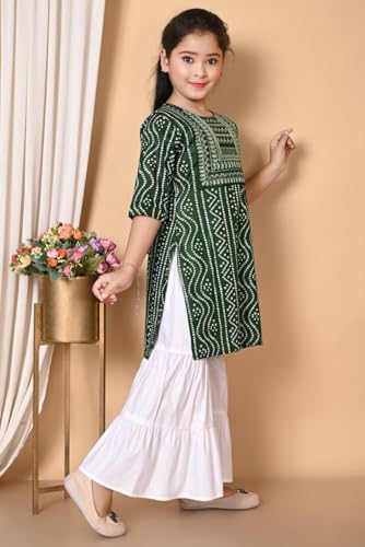 Image of Indian Traditional Dress for Baby Girl Kids Kurti and Sharara