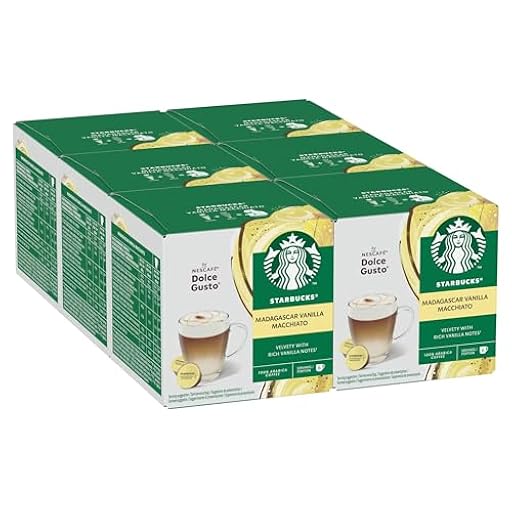 STARBUCKS Vanilla Macchiato de Nescafé Dolce Gusto, Cápsulas de Café 6 x 12 (72 Cápsulas) | Ya disponible en tu tienda friki favorita! En mundofriki.es!