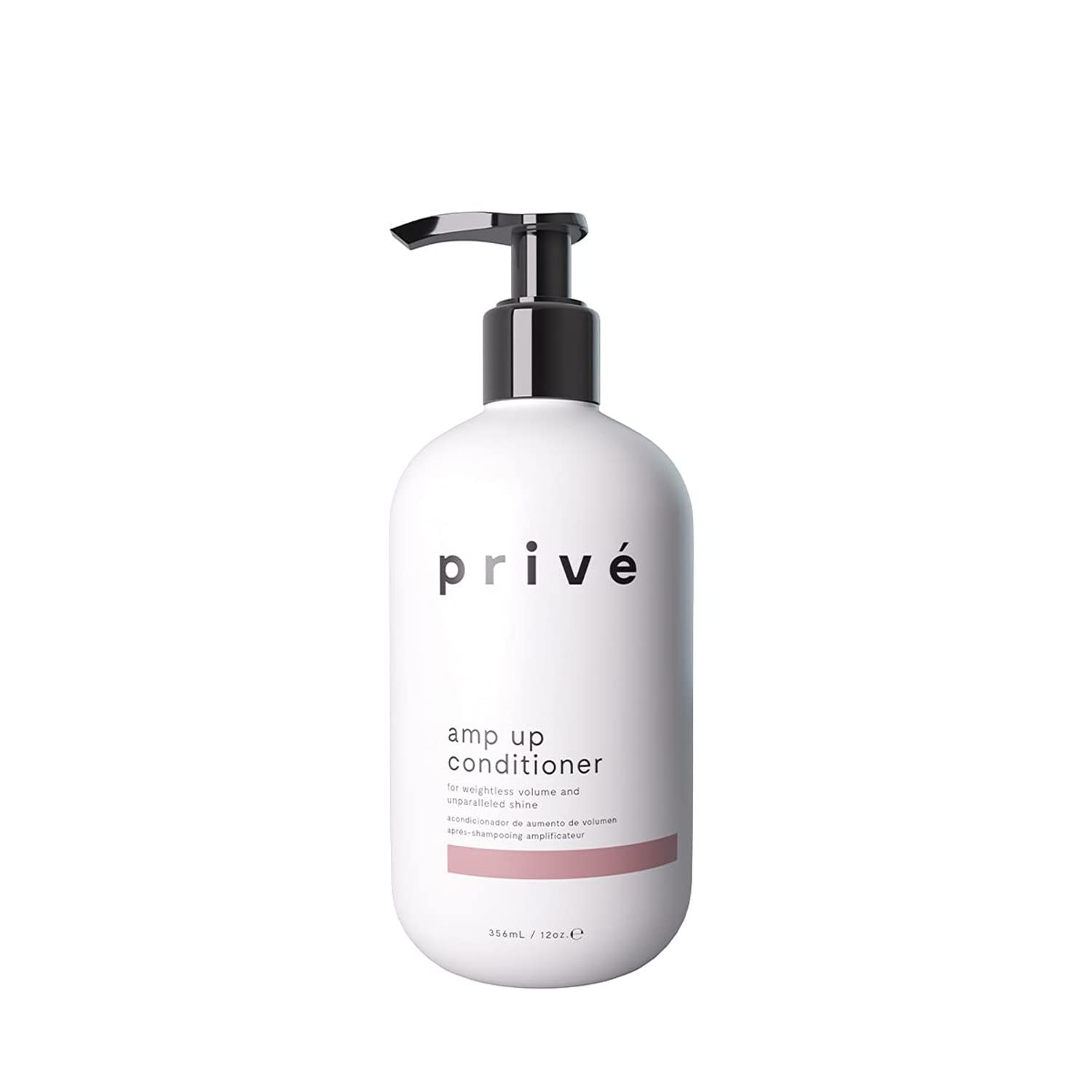 Privé Amp Up Volumizing Conditioner for Fine Hair - Sulfate Free Hair Conditioner for Men & Women - Vegan & Color-Safe Formula with Bamboo, Green Tea & Acai - Provides Weightless Moisture (12 oz)