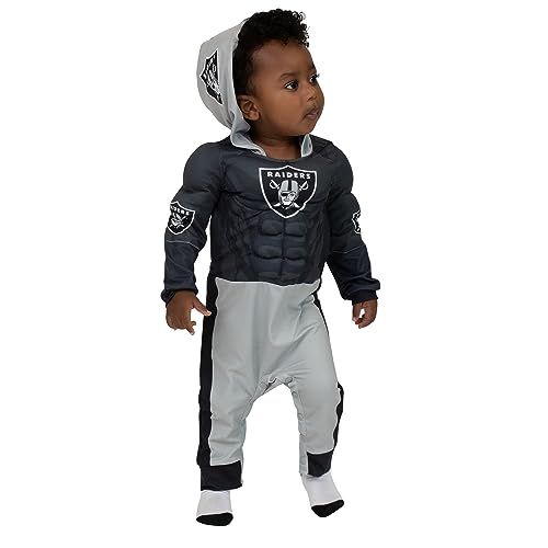 MODERN HERO NFL Las Vegas Raiders Officially Licensed #1 Draft Pick Infant-Toddler Muscle Suit Costume, Size 12MO