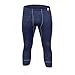 Produktbild SES Thermounterhose Herren 3/4 mit Eingriff L Marine aus 75% Baumwolle & 25% Polyester/atmungsaktive Unterhosen Männer 3/4 mit Eingriff/Thermo Winter Unterwäsche Herren für Wärme & Komfort