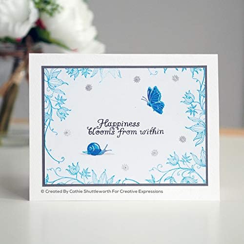 Pink Ink Designs Flourishing Foxglove-Clear Stamp Set, A5