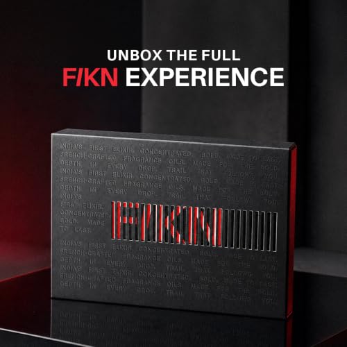 Buy FIKN Elixir Gift Set for Men | 30%+ Perfume Oil | 4x8ml | French-Sourced Oils | Up to 24H | Fresh, Aquatic, Oud & Leather | For All Occasions Online at Low Prices in India - Amazon.in - Image 4