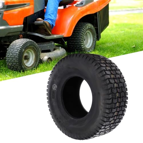 Yctze Neumático para Cortacésped 11x4.00-5 Juego de 2 Neumáticos sin Cámara 11x4.00-5 Construcción de 4 Capas Diseño de Banda de Rodadura de Nervaduras Rectas para Cortadora de Cé
