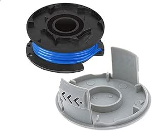 Daaxing Lot De 4 Bobines Et Cache-Fil Pour Débroussailleuse Ryobi RAC124 18V + Razor OLT/RLT 1830 1831