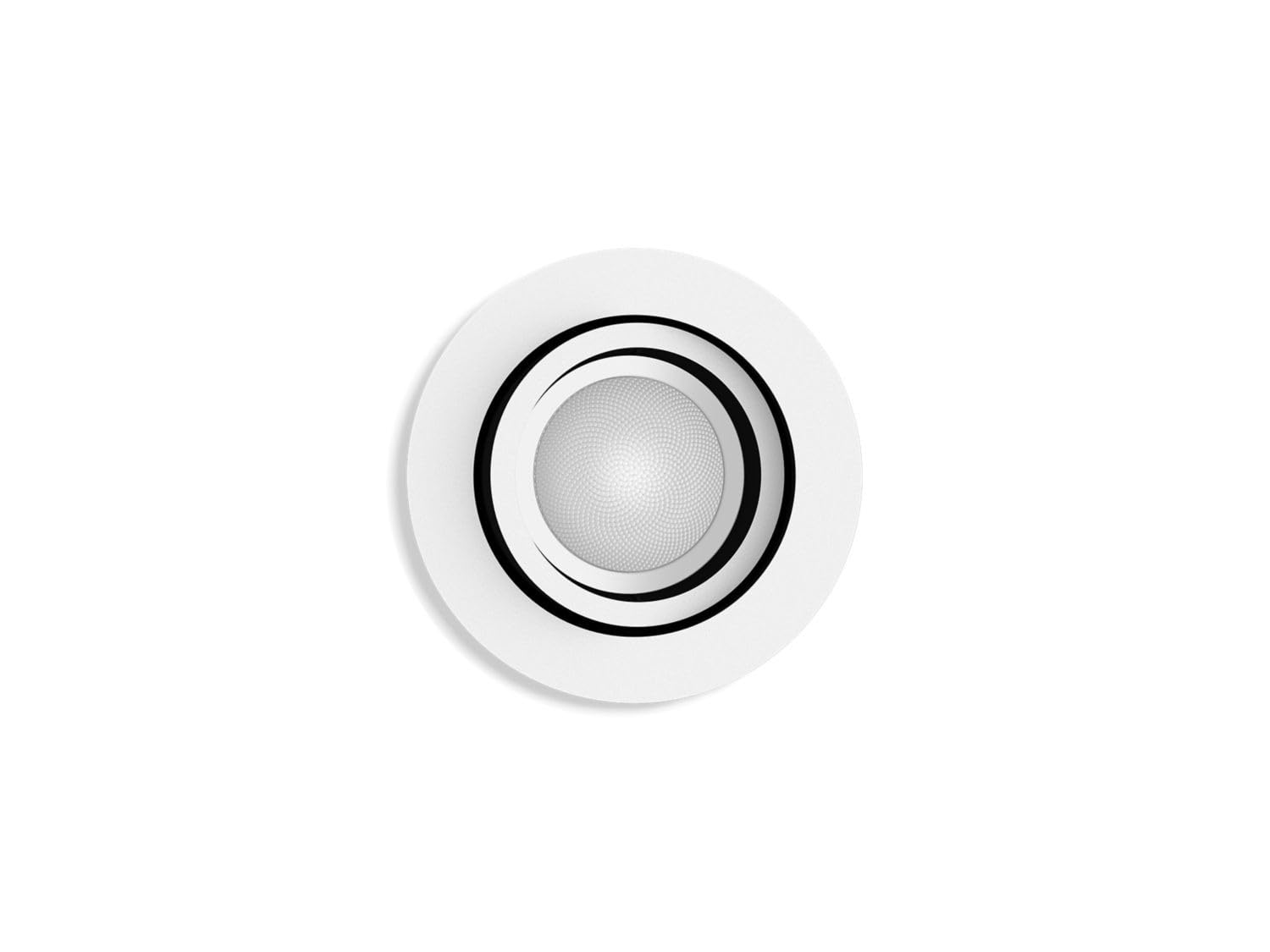 Philips Hue- Foco Empotrable LED Milliskin, Pack de 1, Color Blanco, Luz Blanca de Cálida a Fría, Compatible con Alexa y Google Home, Iluminación Interior, salón, pasillos
