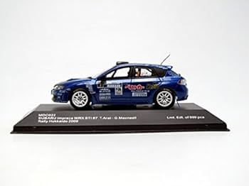 ディスプレイ付ミニカーCM’s 1/64 スバル　インプレッサ　9台　新井敏弘 ディスプレイ付ミニカーCM's 1/64 スバル インプレッサ 9台 新井