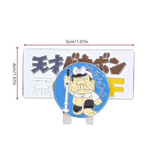 ゴルフボールマーカー ユニークなパターンデザイン 磁気ハッ