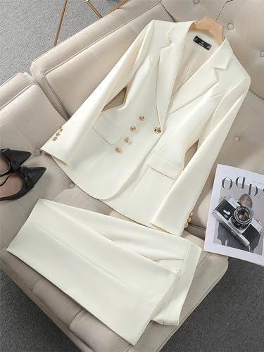 Women Pant Suit 2 Piece Set Ladies Female Business Work Wear Formal Blazer Jacket and Trouser Outfits2