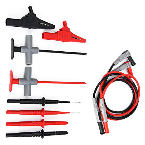 FTVOGUE Multimeter Test Line Kit, Performance, Accurate Measurement, Widely Used, Brand New Test Probe Pair Included with Multimeter Probe, Instrument