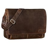 Sac en cuir adapté pour dossiers, classeurs et documents au format A4 | Elégant et pratique | Idéal en toute condition