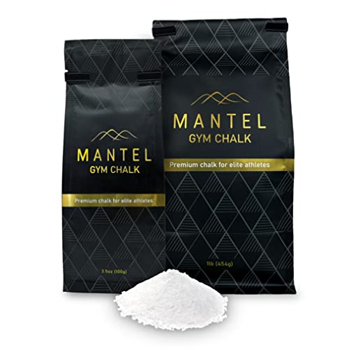 Mantel Bouldering - 16Oz Premium Loose Chalk - Ultimate Grip For Rock Climbing, Crossfit, And Powerlifting #TOP25