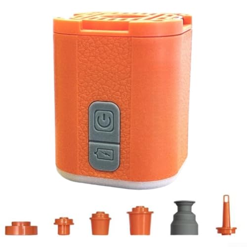 Portable Rechargeable Air Pump With USB-C & 450LM LED Light, 1600MAh For Mini Inflator Deflator For Camping Air Mattress, Pool Floats & Sleeping Pads