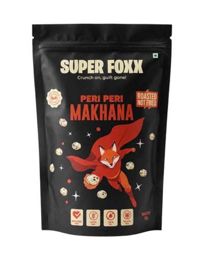 Image of Super Foxx Roasted Makhana | Healthy Snack | 70g (Peri Peri)