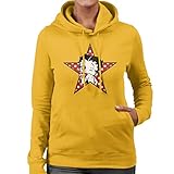  All+Every Betty Boop Wink Polka Dot Star Women\'s Hooded Sweatshirt