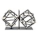 TOMYEUS Serre-Livres 2 Pack Decor Geometric Shelf décor cubique Bookend décoratif for Les Livres ou Organisateur légers Presse-Livres (Color : Auburn)