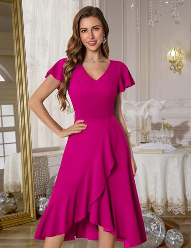 Image of DRESSTELLS Women's Cocktail Dresses 2026, Formal Fall Wedding Guest Dress