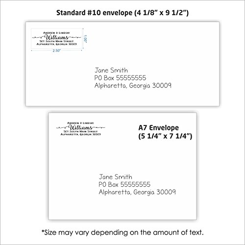 Pretty Custom Personalized Self Inking Return Address Stamp - Great Wedding, Housewarming, Teacher, Or Client Gift #TOP4
