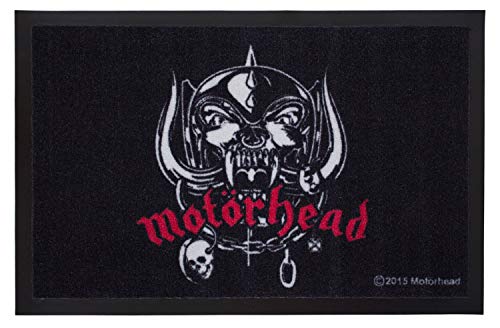 Motoerhead Alfombrilla Skull Logo Roseline felpudo Estera De Tierra Separador De Puerta Felpudo De Puerta Mat Alfombra felpudo