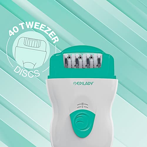 Epilady Speed Corded Epilator - Hair Removal Epilator for Women and Men, Hair Remover for Arms, Legs, Underarms, Bikini Area, and Face, and Two Speeds, (Turquoise) - Thumbnail 5