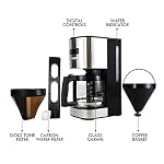 Kenmore 840704 Programmable Coffee Maker (Pack of 3), 12 Cup, Stainless Steel/Black Kenmore 840704 Programmable Coffee Maker Pack of 3 12 Cup Stainless SteelBlack