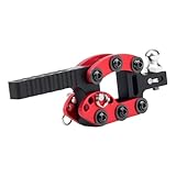 TGCWENG RC Adjustable Trailer Hitch,RC Tow Hook Hitch Receiver Suitable for Axial 90046 SCX10 TRX4 Redcat Gen7 Gen8 Etc 1/10 RC Crawler Car Upgrade Accessories (Red)